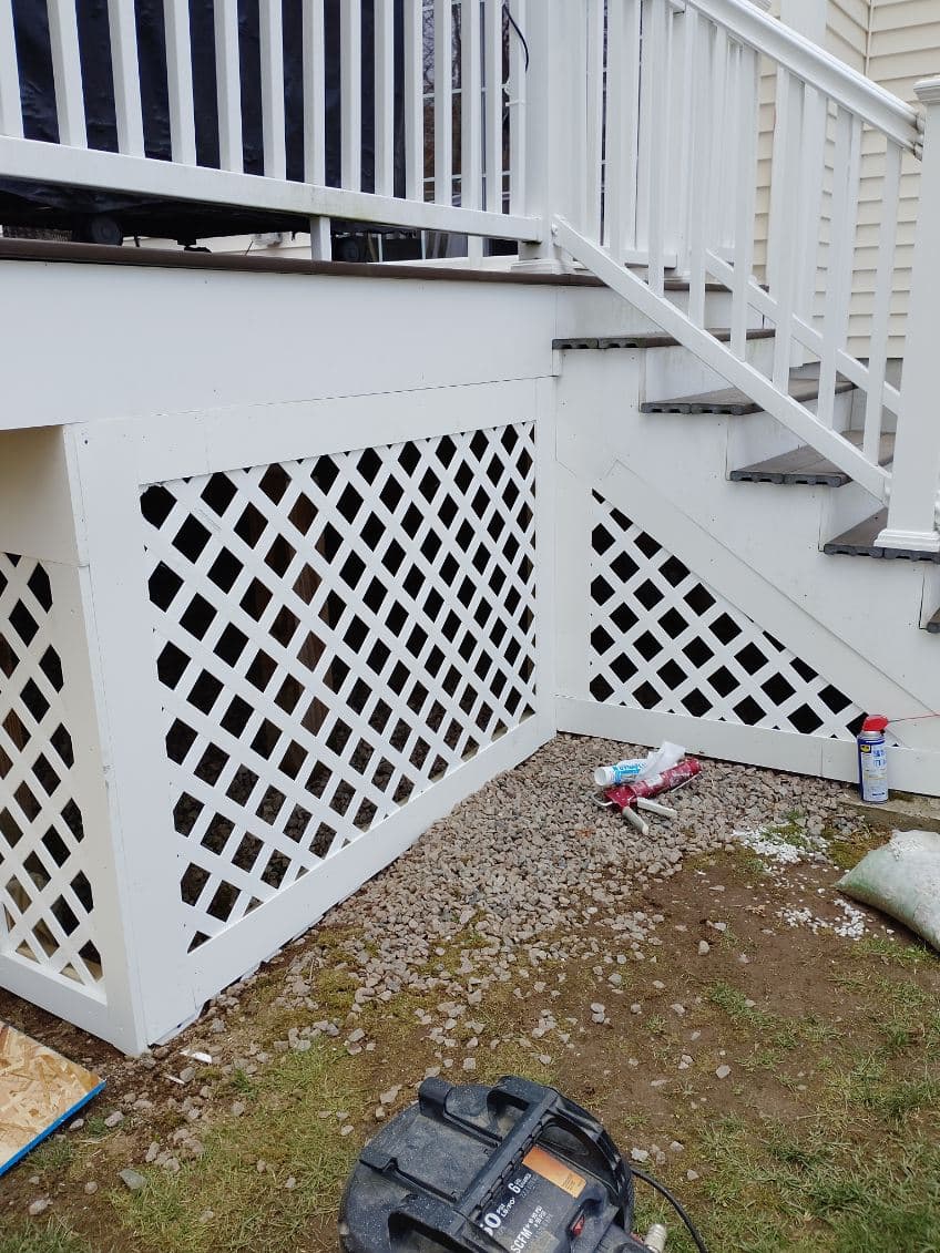 Deck work project photo