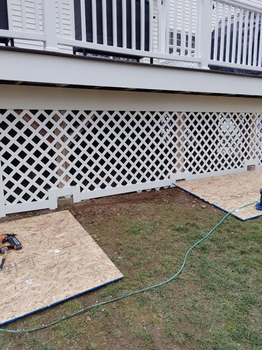 Deck work project photo