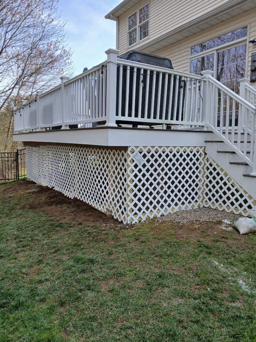 Deck work project photo