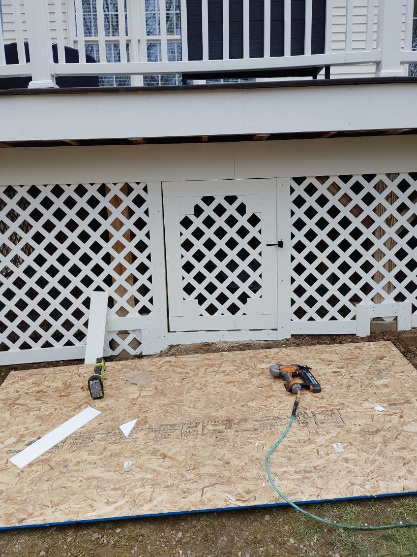 Deck work project photo