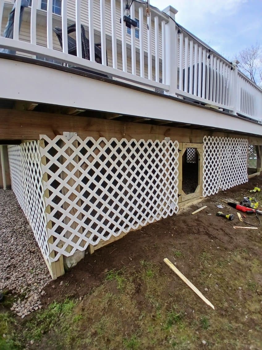 Deck work project photo